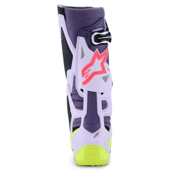 34103012, Alpinestars, Tech 10 Supervented Boots, Night Navy/White/Rainbow, Purple/Yellow Fluo/Diva Pink, Orange Fluo/Black/White, White, Black product photo