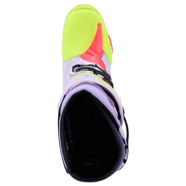 34103013, Alpinestars, Tech 10 Supervented Boots, Night Navy/White/Rainbow, Purple/Yellow Fluo/Diva Pink, Orange Fluo/Black/White, White, Black product photo