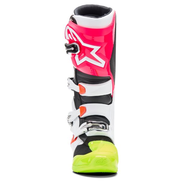 Product image of Alpinestars 2012025 9230 Tech 7 LE Hay Boot Multi BTO Sports 3 motocross boots showing design and colorway | Available at BTO Sports