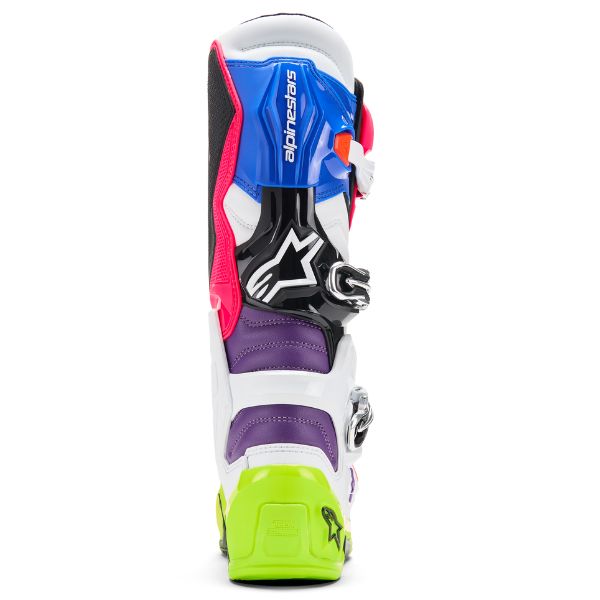 Product image of Alpinestars 2012025 9230 Tech 7 LE Hay Boot Multi BTO Sports 4 motocross boots showing design and colorway | Available at BTO Sports