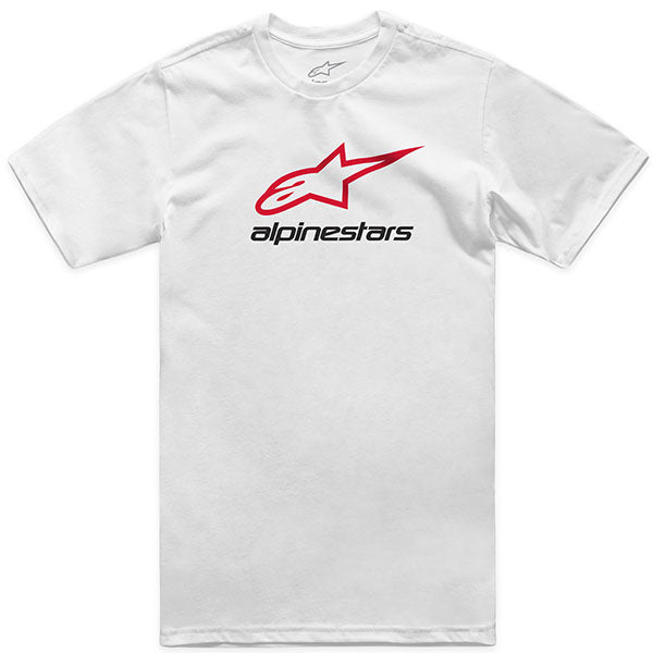 Clean studio shot of Alpinestars Always 2.0 CSF T-Shirt; showing tee fit, printed graphics, and crew neckline; SKU 482-76293S; Sizes: S-2XL