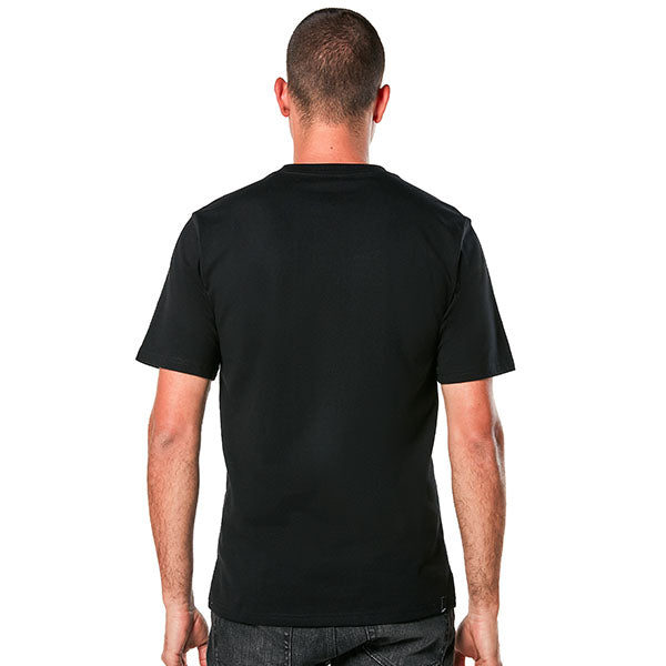 High-resolution studio image of Alpinestars Ageless Shadow CSF T-Shirt; showing tee fit, printed graphics, and crew neckline; SKU 482-76290S