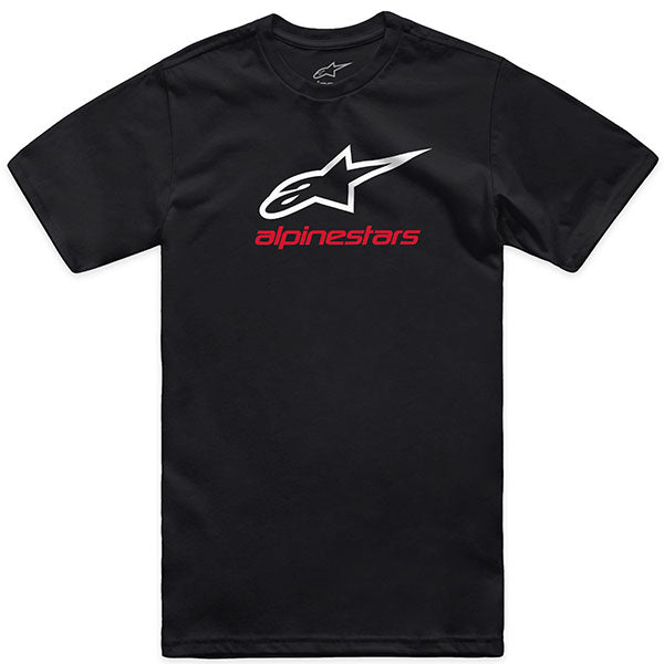 Studio photo on a white background of Alpinestars Always 2.0 CSF T-Shirt; showing tee fit, printed graphics, and crew neckline; SKU 482-76293S