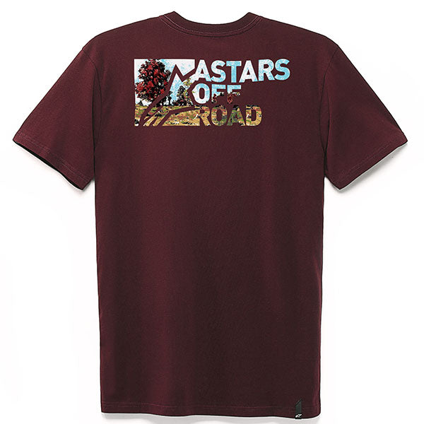 Professional studio photo of Alpinestars Painted T-Shirt; showing tee fit, printed graphics, and crew neckline; SKU 303022090; Sizes: M-2XL