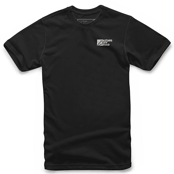 Clean studio shot of Alpinestars Painted T-Shirt; showing tee fit, printed graphics, and crew neckline; SKU 303022090; Sizes: M-2XL