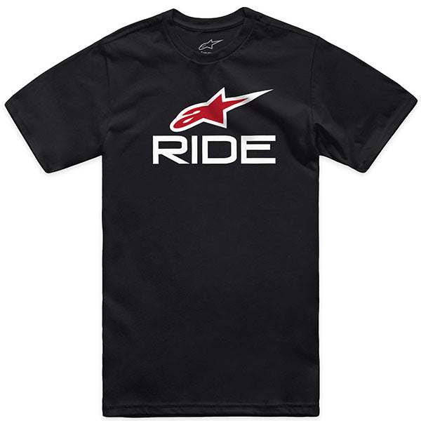 Clean studio shot of Alpinestars Ride 4.0 CSF T-Shirt; showing tee fit, printed graphics, and crew neckline