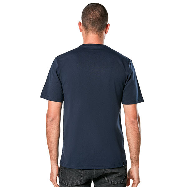 Clean studio shot of Alpinestars Blaze 2.0 CSF T-Shirt; showing tee fit, printed graphics, and crew neckline; SKU 303023666; Sizes: S-2XL
