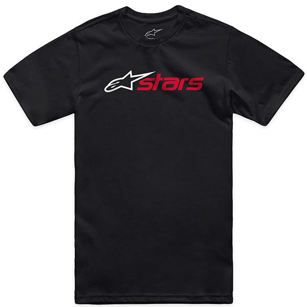 Studio photo on a white background of Alpinestars Blaze 2.0 CSF T-Shirt; showing tee fit, printed graphics, and crew neckline; SKU 303023666