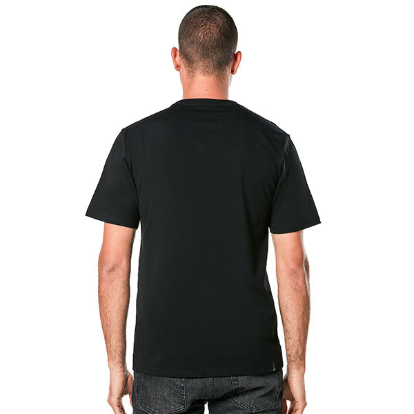 High-resolution studio image of Alpinestars MX Helmet CSF T-Shirt; showing tee fit, printed graphics, and crew neckline; SKU 482-76297S; Sizes: S-2XL