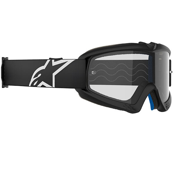 Product image of Alpinestars BTO Sports 5140125 1425 d2 Vision Youth Corp Goggle Black Clear motocross goggles showing frame design, lens style, and colorway