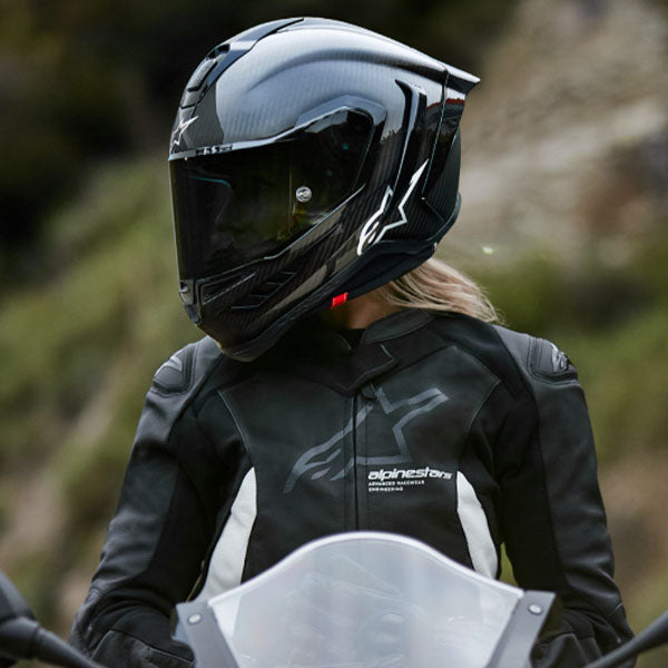 White Glossy/Black Matte product view, lightweight off‑road motorcycle helmet with ventilation and impact protection