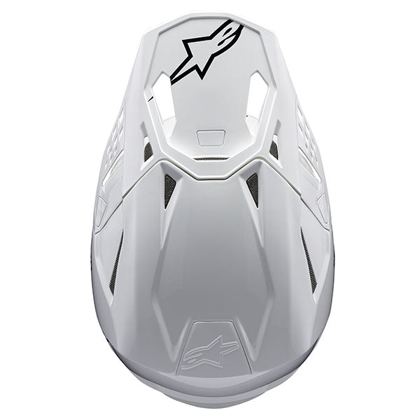 Black Glossy Carbon product view, lightweight off‑road motorcycle helmet with ventilation and impact protection