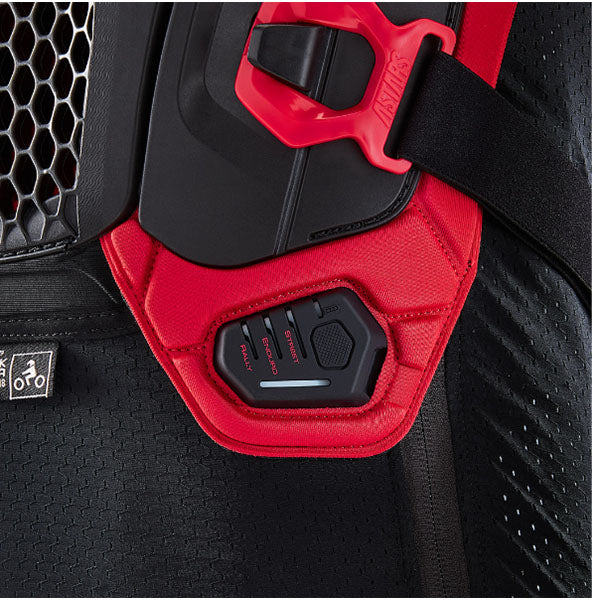 Clean studio shot of Alpinestars - Tech-Air v2 Off-Road Airbag System; showing overall shape and visible design details; SKU 482-00241S; Colors: Black/Red