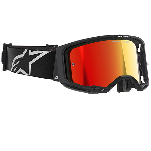 Product image of Alpinestars BTO Sports 0006 5101625 1446 d2 Vision 8 Corp Goggle Black Mirror Red motocross goggles showing frame design, lens style, and colorway