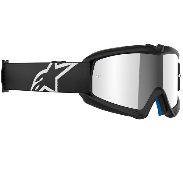Product image of Alpinestars BTO Sports 5140225 1456 d2 Vision Youth Corp Goggle Black Mirror Silver motocross goggles showing frame design, lens style, and colorway