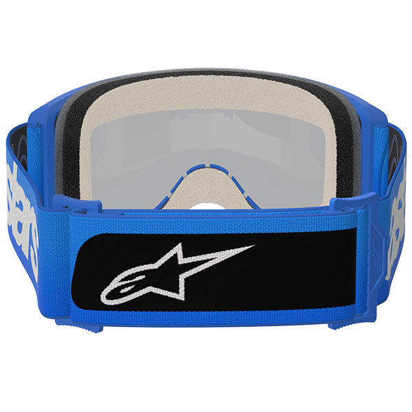 Product image of Alpinestars BTO Sports 5102125 7271 b Vision 5 Blaze Goggle Blue Mirror Blue motocross goggles showing frame design, lens style, and colorway