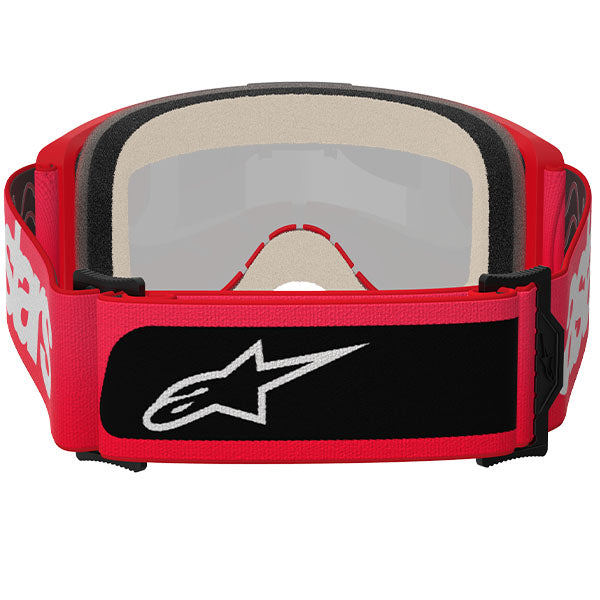 Product image of Alpinestars BTO Sports 5102125 3115 b Vision 5 Blaze Goggle Red Mirror Gold motocross goggles showing frame design, lens style, and colorway