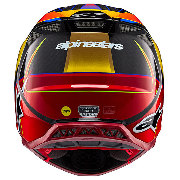 01108603, Alpinestars, Supertech M10 Era Helmet, Gold/Yellow/Rio Red Glossy, Pink/violet/Yellow Fluo Glossy, Blue/Red/Yellow Fluo Glossy, Sizes product photo