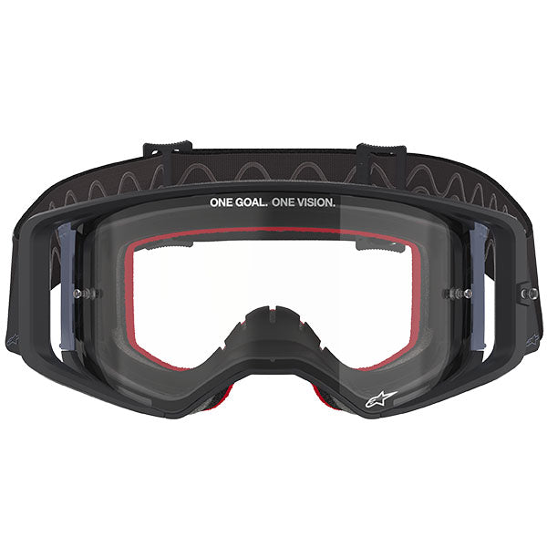 Product image of Alpinestars BTO Sports 0022 5100125 1507 d1 Supertech Corp Goggle Black Grey Clear motocross goggles showing frame design, lens style, and colorway