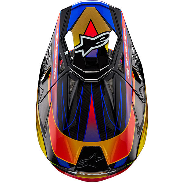01108604, Alpinestars, Supertech M10 Era Helmet, Gold/Yellow/Rio Red Glossy, Pink/violet/Yellow Fluo Glossy, Blue/Red/Yellow Fluo Glossy, Sizes product photo