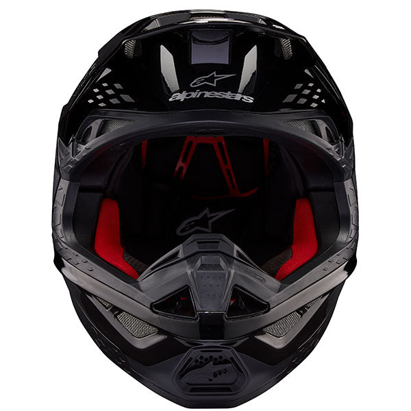 01108585, Alpinestars, Supertech M10 Flood Helmet, Black/Dark Gray Matte & Glossy, Red Fluo/Red Matte & Glossy, Met Blue/Med Blue/Black Carbon Matt product photo