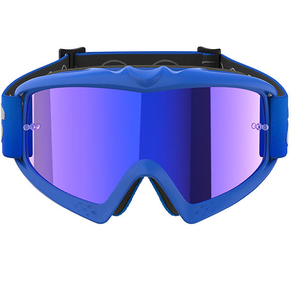 Product image of Alpinestars BTO Sports 0040 5140425 7271 d1 Vision Youth Blaze Goggle Blue Mirror Blue motocross goggles showing frame design, lens style, and colorway