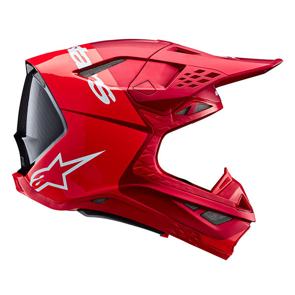 01108594, Alpinestars, Supertech M10 Flood Helmet, Black/Dark Gray Matte & Glossy, Red Fluo/Red Matte & Glossy, Met Blue/Med Blue/Black Carbon Matt product photo