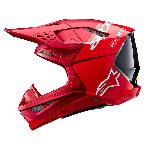 482-00184S, Alpinestars, Supertech M10 Flood Helmet, Black/Dark Gray Matte & Glossy, Red Fluo/Red Matte & Glossy, Met Blue/Med Blue/Black Carbon product photo