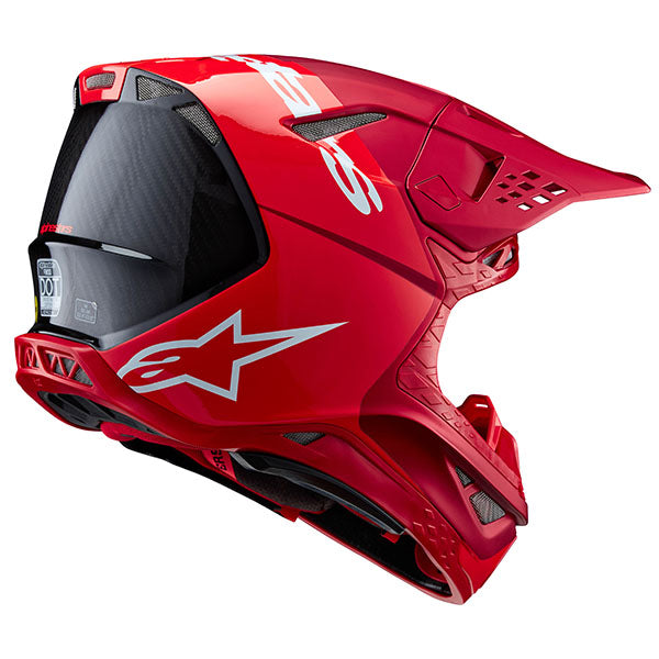 482-00184M, Alpinestars, Supertech M10 Flood Helmet, Black/Dark Gray Matte & Glossy, Red Fluo/Red Matte & Glossy, Met Blue/Med Blue/Black Carbon product photo