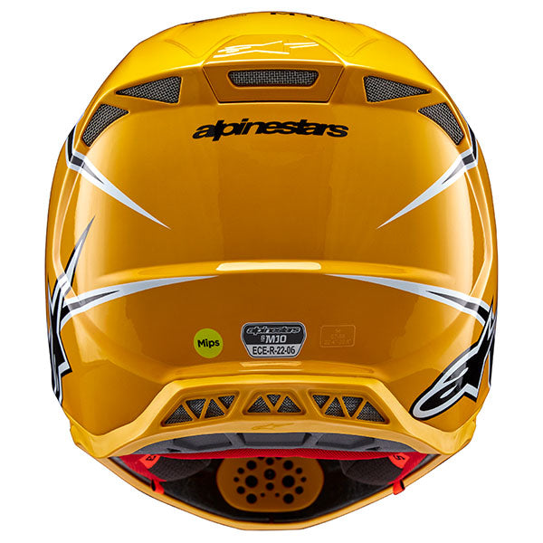 Black/Yellow Glossy product view, lightweight off‑road motorcycle helmet with ventilation and impact protection