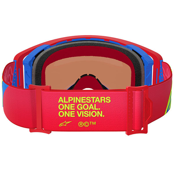 Product image of Alpinestars BTO Sports 0061 5100325 3055 b Supertech Corp Goggle Abs V Red Blue Mirror Blue motocross goggles showing frame design, lens style, and colorway