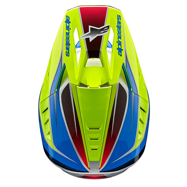 Violet/Black/Silver Glossy product view, lightweight off‑road motorcycle helmet with ventilation and impact protection