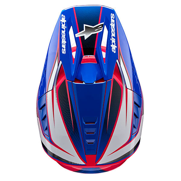 product view, lightweight off‑road motorcycle helmet with ventilation and impact protection