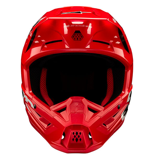 Dark Gray Glossy product view, lightweight off‑road motorcycle helmet with ventilation and impact protection