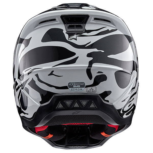 Warm Gray/Celadon/Green Glossy product view, lightweight off‑road motorcycle helmet with ventilation and impact protection