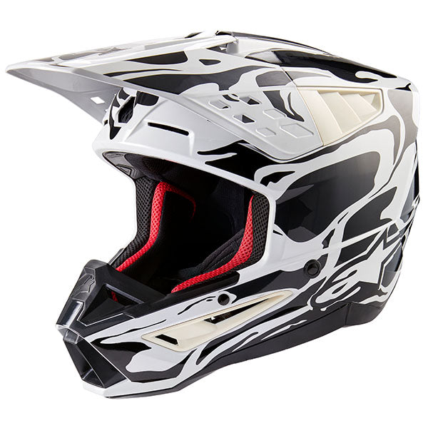 Cool Gray/Dark Gray Glossy product view, lightweight off‑road motorcycle helmet with ventilation and impact protection