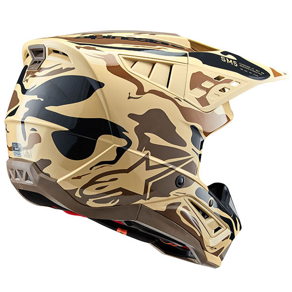 Warm Gray/Celadon/Green Glossy product view, lightweight off‑road motorcycle helmet with ventilation and impact protection