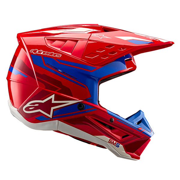product view, lightweight off‑road motorcycle helmet with ventilation and impact protection