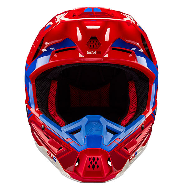 product view, lightweight off‑road motorcycle helmet with ventilation and impact protection