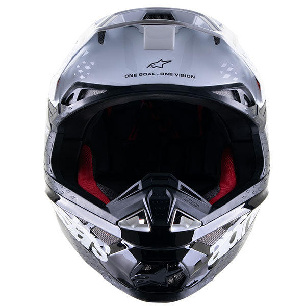 Black / Neon Red product view, lightweight off‑road motorcycle helmet with ventilation and impact protection
