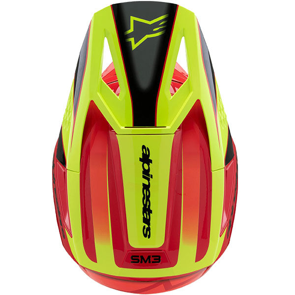 product view, lightweight off‑road motorcycle helmet with ventilation and impact protection