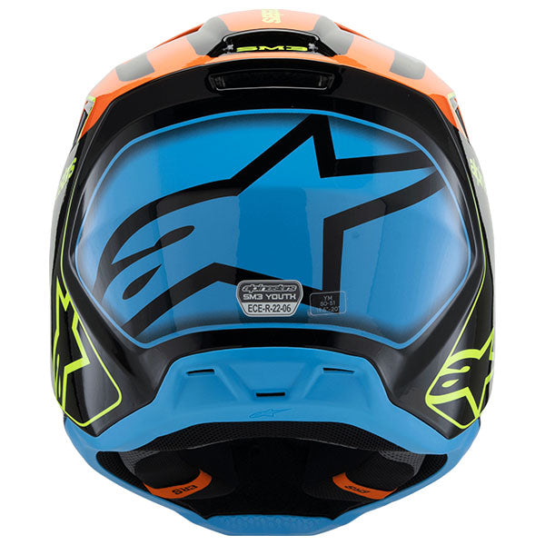 Red/Yellow/Black product view, lightweight off‑road motorcycle helmet with ventilation and impact protection