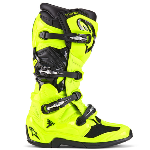 34103401, Alpinestars, Tech 7 Boots, Yellow/Black, Sizes 5-16 product photo