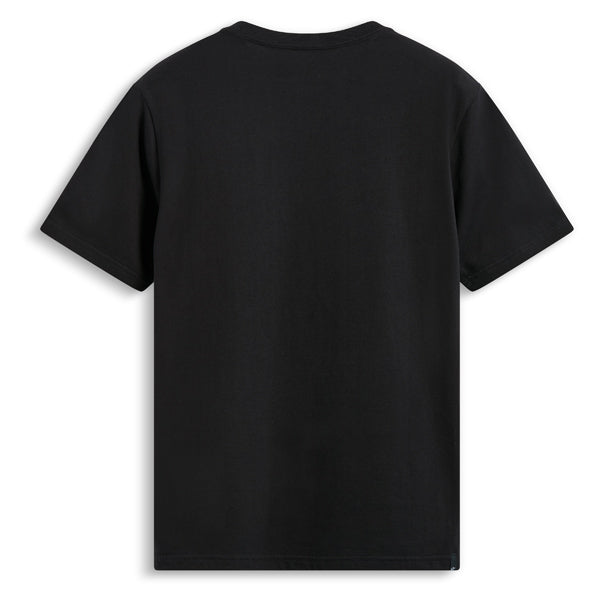 Professional studio photo of Alpinestars Shaded CSF Tee; showing tee fit, printed graphics, and crew neckline; SKU 482-76396S; Colors: Black, Charcoal