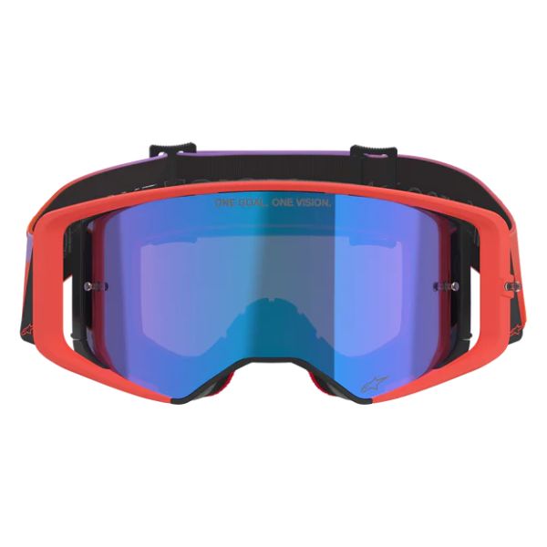 26013940, Alpinestars, Supertech Vision Corp Goggles, Hot Coral/Purple, Mirror Blue product photo