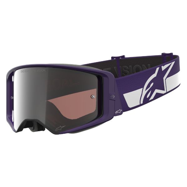 Alpinestars LE HUNTA96 XXV Supertech Vision Goggles - close-up of lens coating and clarity SKU 26013982