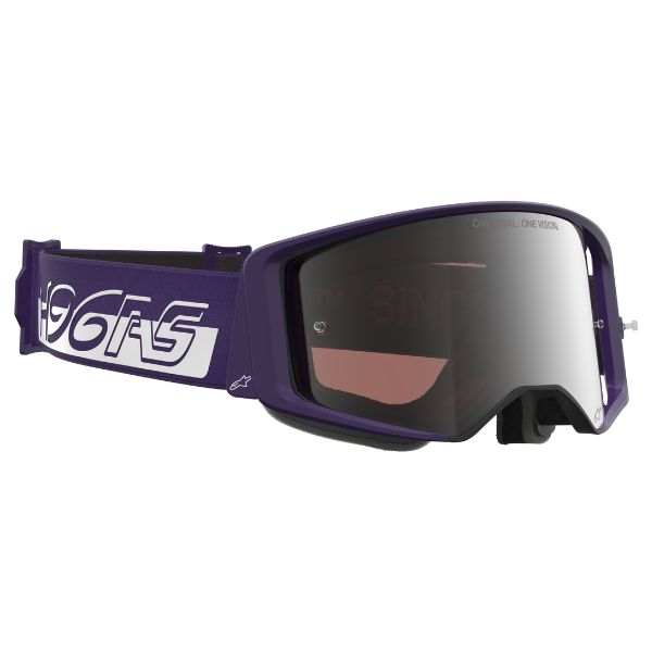 Alpinestars LE HUNTA96 XXV Supertech Vision Goggles - strap detail with silicone gripper pattern SKU 26013982