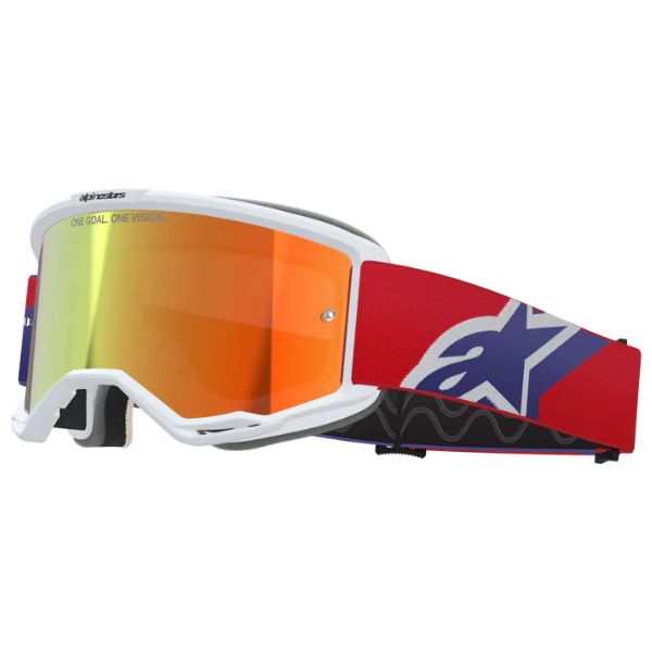 26013948, Alpinestars, Vision 5 Corp Goggles, Light Gray/Purple, Mirror Silver, Red/Purple, Mirror Red product photo