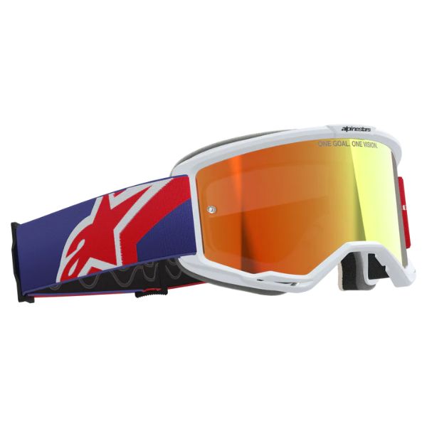 26013948, Alpinestars, Vision 5 Corp Goggles, Light Gray/Purple, Mirror Silver, Red/Purple, Mirror Red product photo