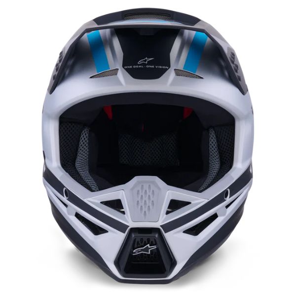 White/Purple/Pink product view, lightweight off‑road motorcycle helmet with ventilation and impact protection